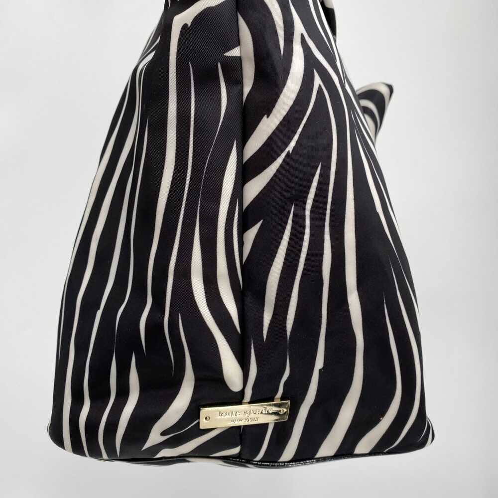 Kate Spade Black White Zebra Print Bow Tote | Classic & Chic - Picture 11 of 11